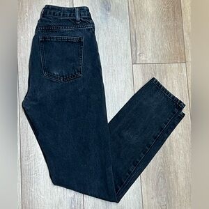 PrettyLittleThing Women's Black Denim Jeans size 2